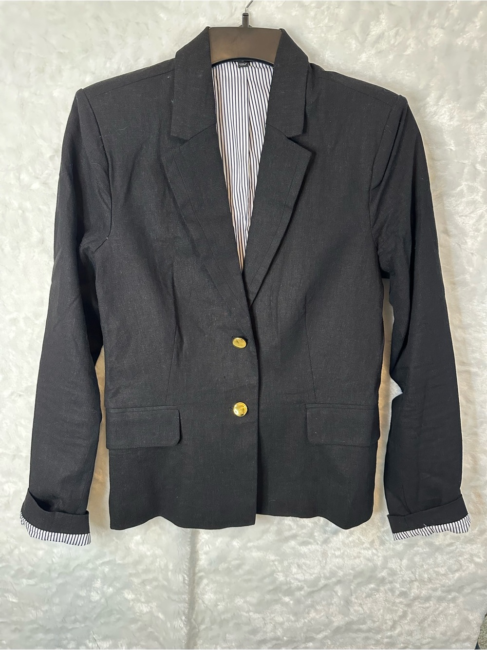 Harve Benard Black Blazer with Gold Buttons